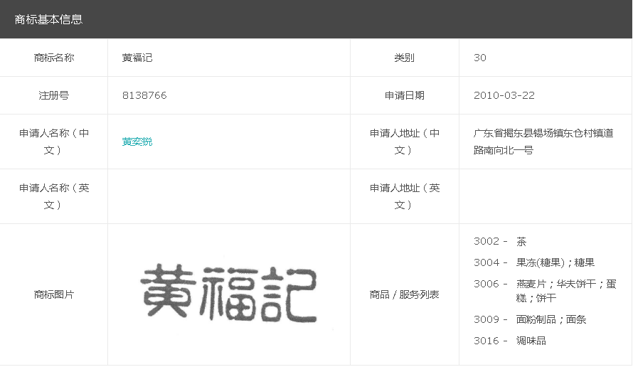 黃福記