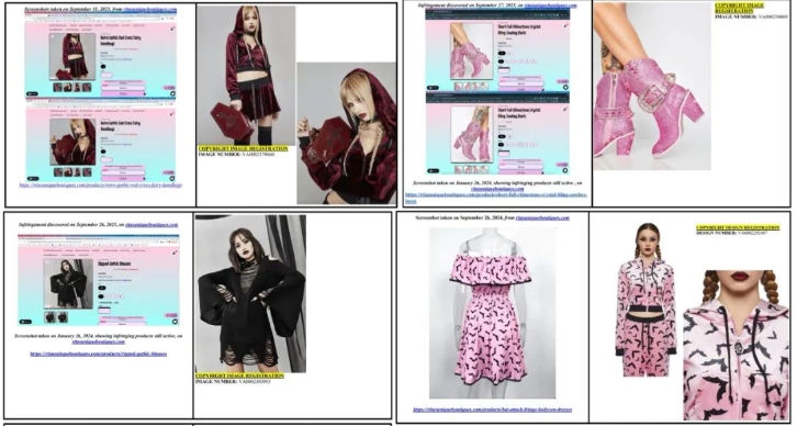 [賽貝24-1185] Doniger律所代理Dolls Kill時(shí)尚品牌起訴！未提出TRO！