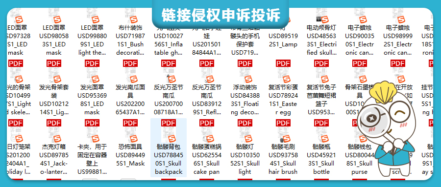 129款萬(wàn)圣節(jié)爆款美國(guó)專利合集，亞馬遜、ebay、沃爾瑪、Temu等跨境平臺(tái)賣家速查listing防侵權(quán)！